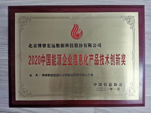 博睿數(shù)據(jù)智能運(yùn)維管理解決方案榮獲中國能源企業(yè)信息化產(chǎn)品技術(shù)創(chuàng)新獎